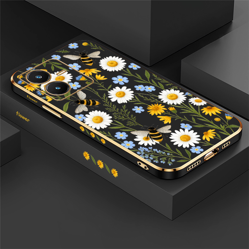Vivo Y28 - Bee Pattern Case For Vivo Y28