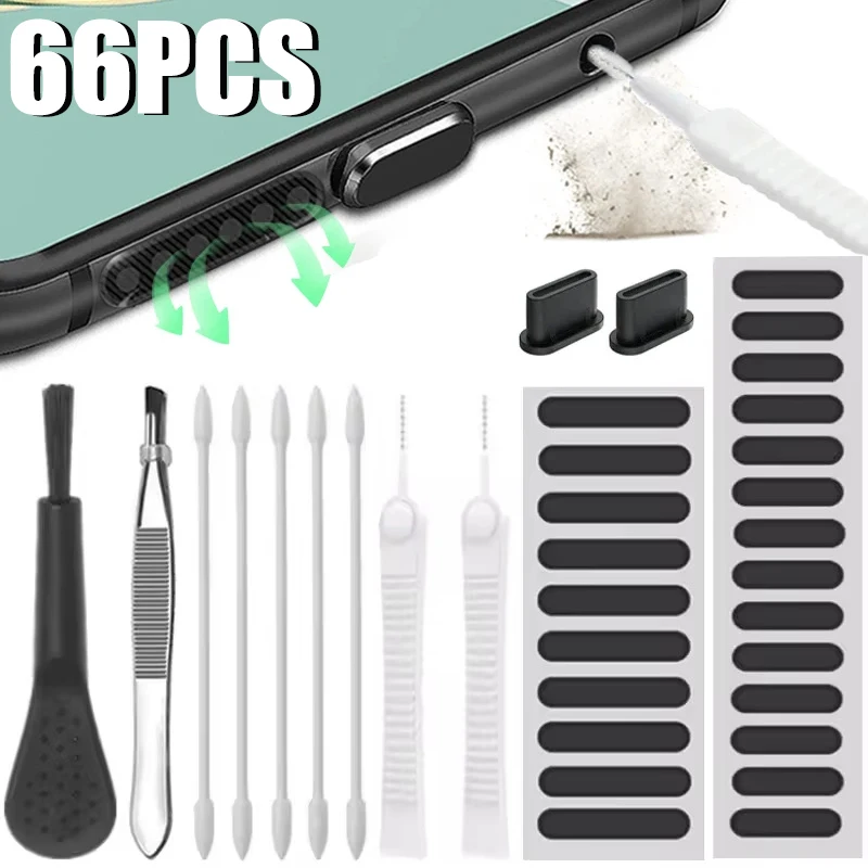 Dust Removal Sticker - Mobile Phone Charging Port Cleaning Kit