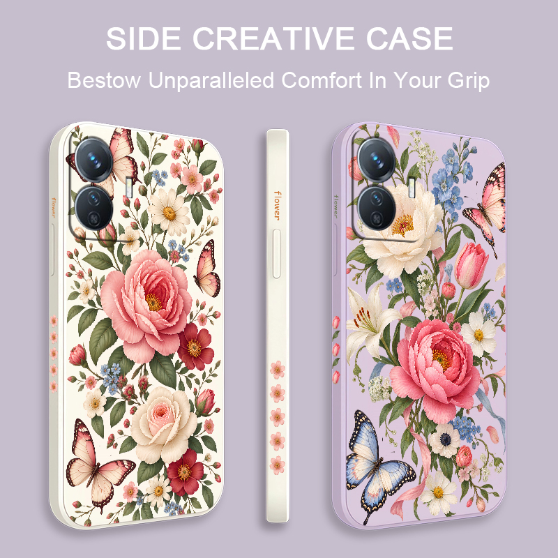 Flowers Butterflies Case For V - Vivo Y28 recension och pris