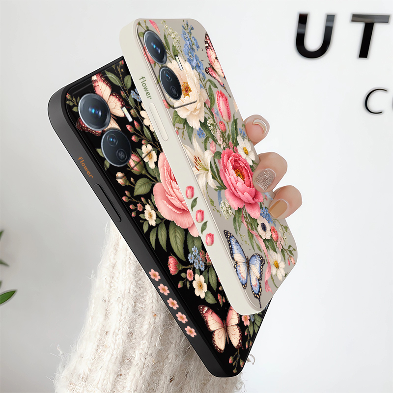 Flowers Butterflies Case For V - Vivo Y28 recension och pris