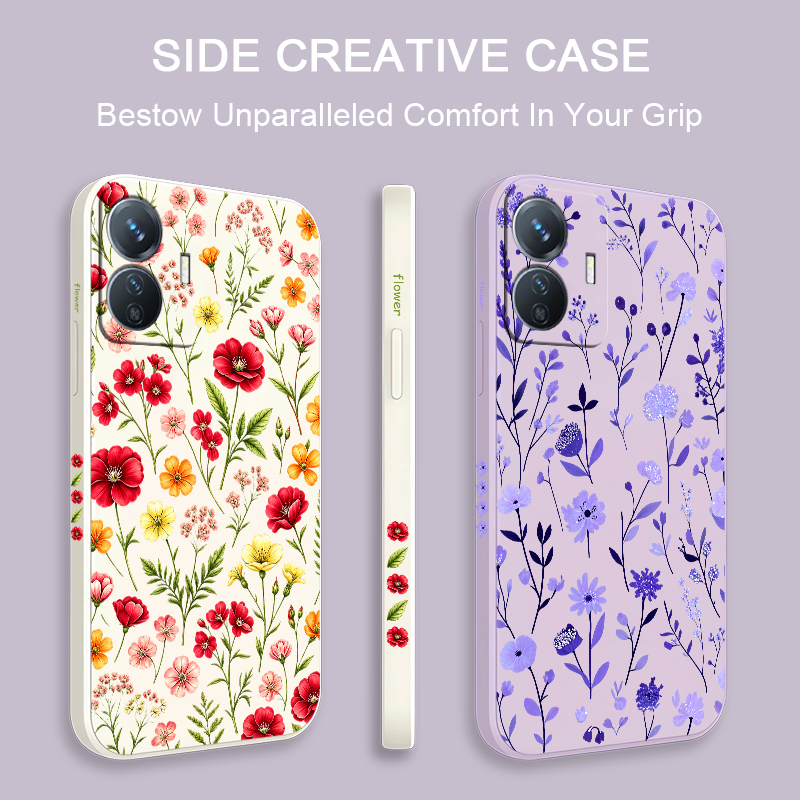 Colorful Flower Phone Case For - Vivo Y28 recension och pris