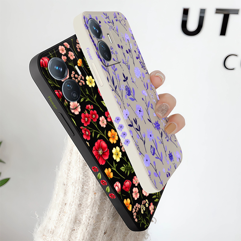 Colorful Flower Phone Case For - Vivo Y28 recension och pris