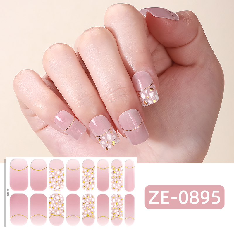 16Tips Pink Glitter Full Cover - Full Cover Adhesive recension och pris