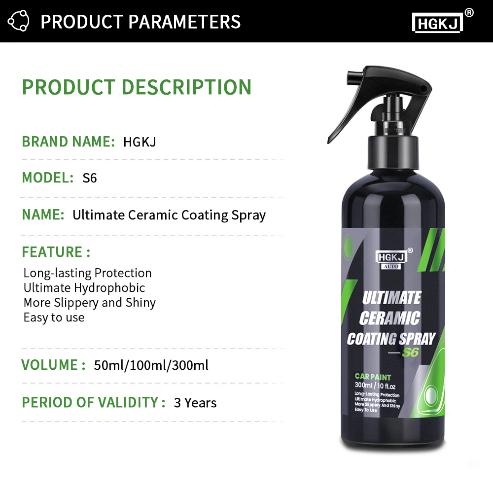 3pcs Nano Ceramic Coating HGKJ - Oleophobic Coating Spray recension och pris