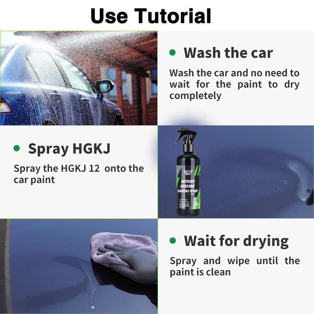 3pcs Nano Ceramic Coating HGKJ - Oleophobic Coating Spray recension och pris