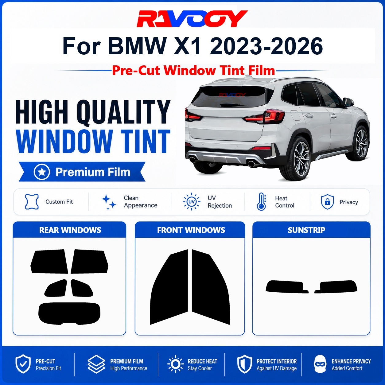 Premium Pre-Cut Window Tint Fo - Privacy Screen Protector recension och pris
