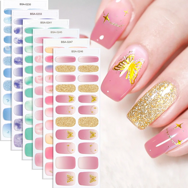 No UV Lamp Semi Cured Gel Nail - Full Cover Adhesive recension och pris