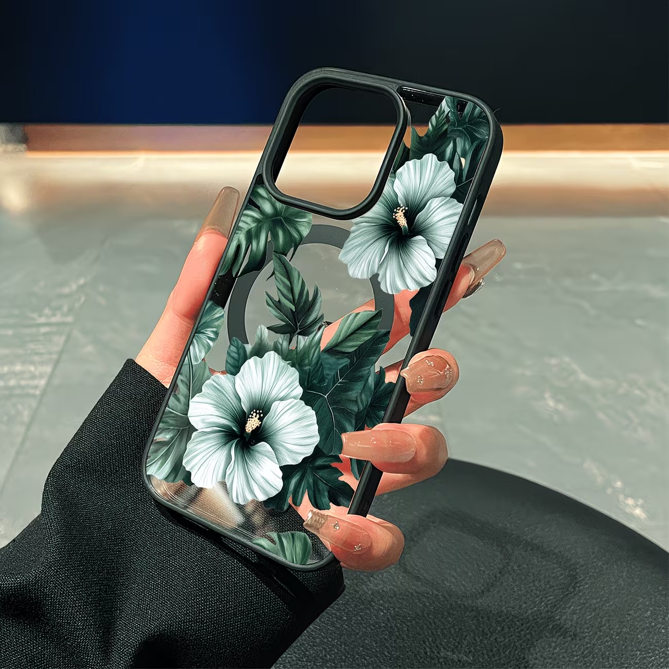 Green Floral Print Phone Case  - Apple Iphone 15 recension och pris